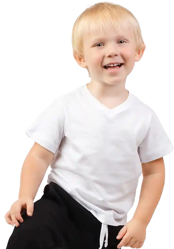 Young boy toddler wearing sports gear